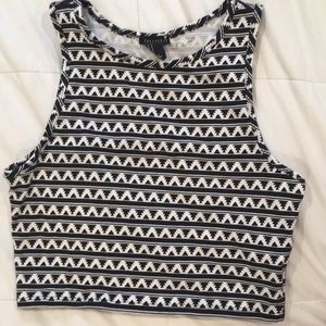 Forever 21, Size M, Tribal Print Crop Top